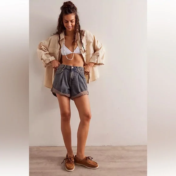 free people Made For Sun Linen Shirt - Picture 2 of 6